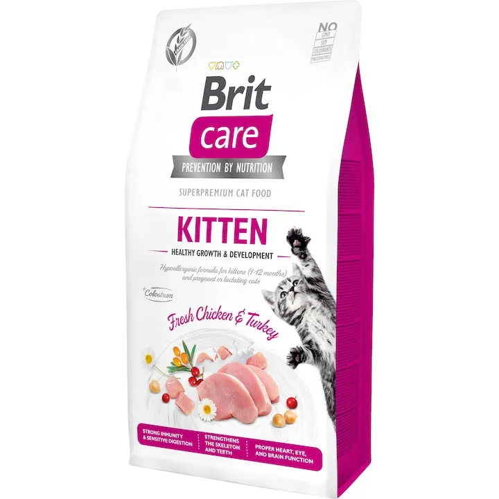 Hrana uscata pentru pisici Brit Care GF Kitten Healthy Growth  Development