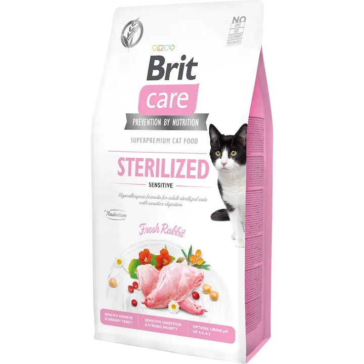 Hrana uscata pentru pisici Brit Care GF Sterilized Sensitive