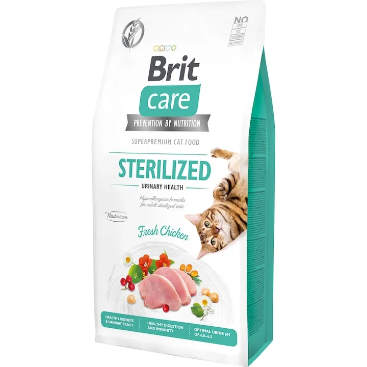 Hrana uscata pentru pisici Brit Care GF Sterilized Urinary Health 7 kg