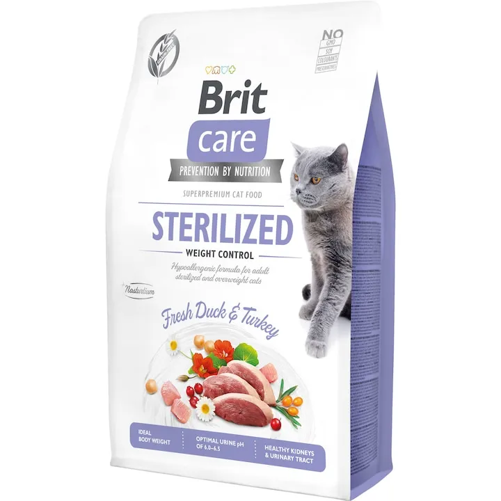 Hrana uscata pentru pisici Brit Care GF Sterilized Weight Control