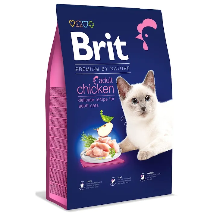 Hrana uscata pentru pisici Brit Premium by Nature Adult cu pui
