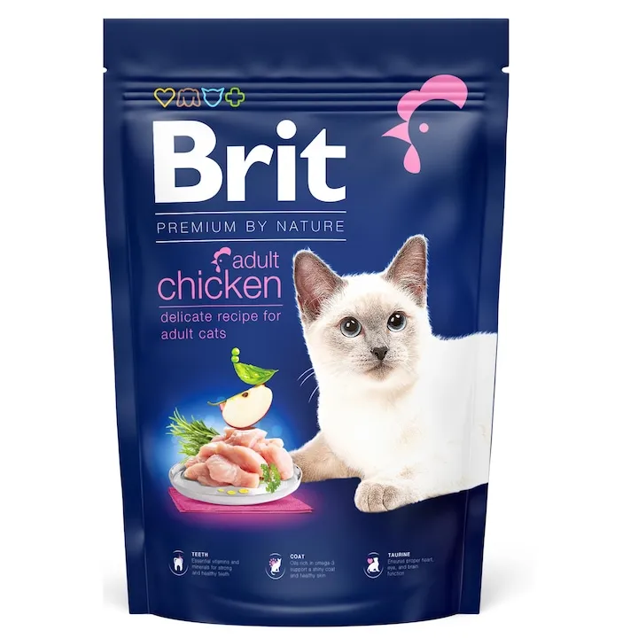Hrana uscata pentru pisici Brit Premium by Nature Adult cu pui