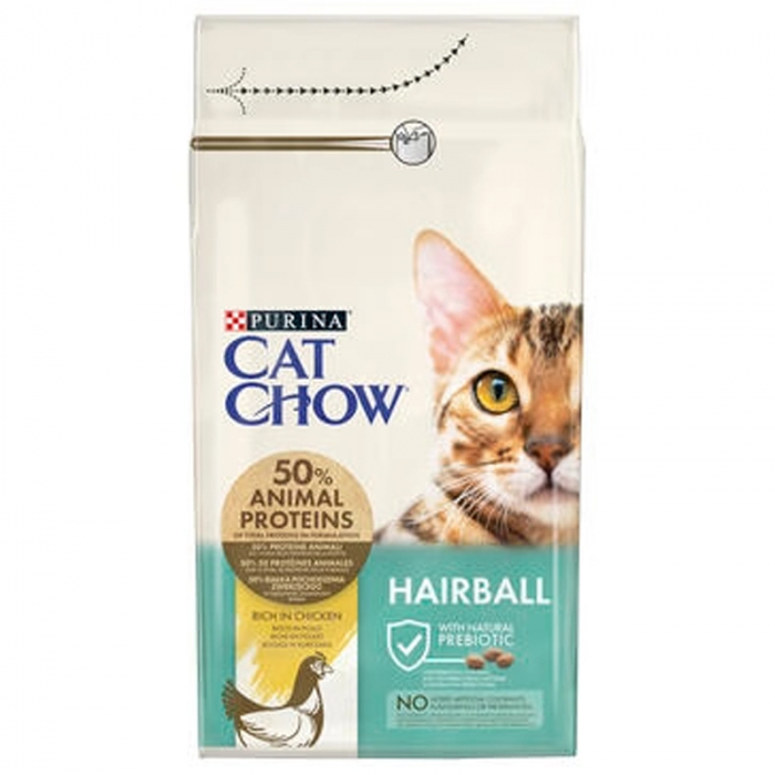 Hrana uscata pentru pisici Purina Cat Chow Hairball cu pui 1,5 kg [2]