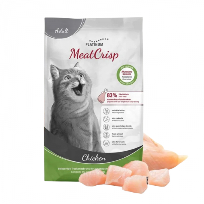 Hrana uscata pentru pisici Platinum Meat Crisp Adult cu pui 3 kg