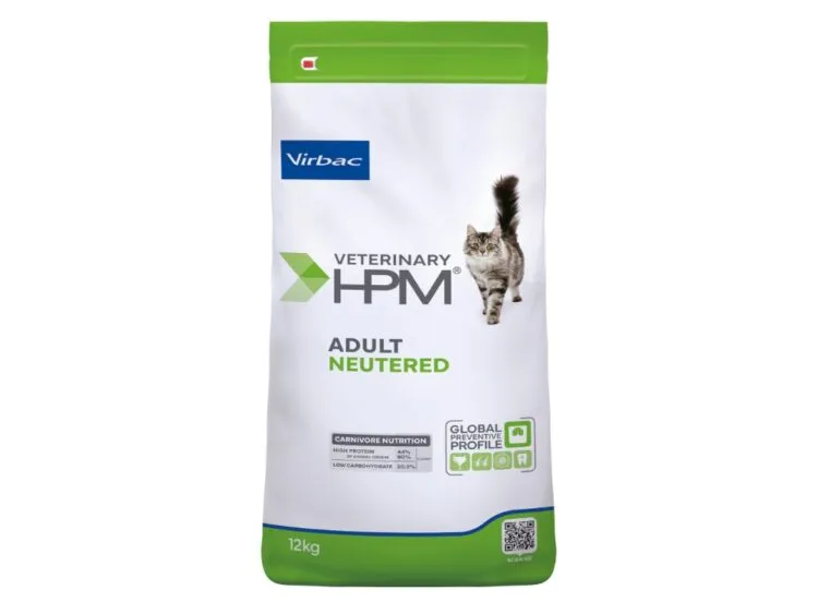 Hrana uscata pentru pisici Virbac HPM Adult Neutered 12 kg