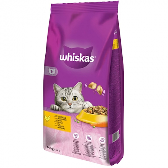 Hrana uscata pentru pisici Whiskas cu pui 14 kg [2]