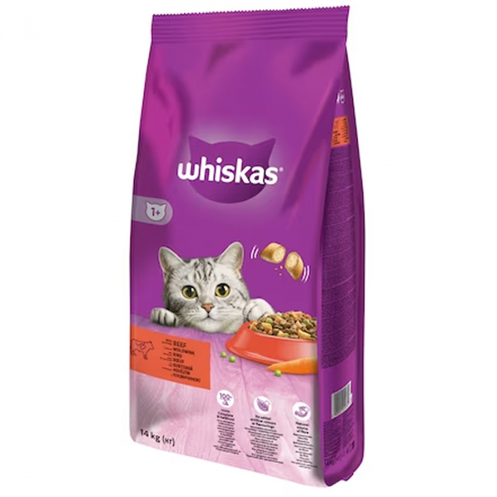 Hrana uscata pentru pisici Whiskas cu vita 14 kg [2]