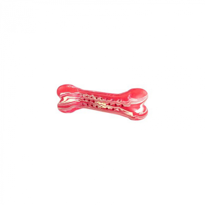 Jucarie pentru caini HipHop Dental Os Antibacterian cu aroma de bacon 13,5 cm [2]