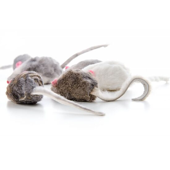 Jucarie pentru pisici Petro Soricel cu blanita 4,5 cm [4]