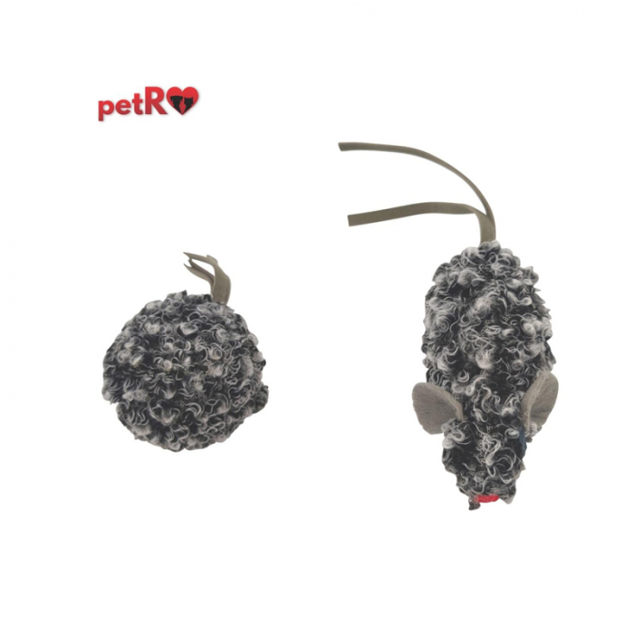 Jucarie pentru pisici Soarece & Minge Petro 2 buc / set [2]