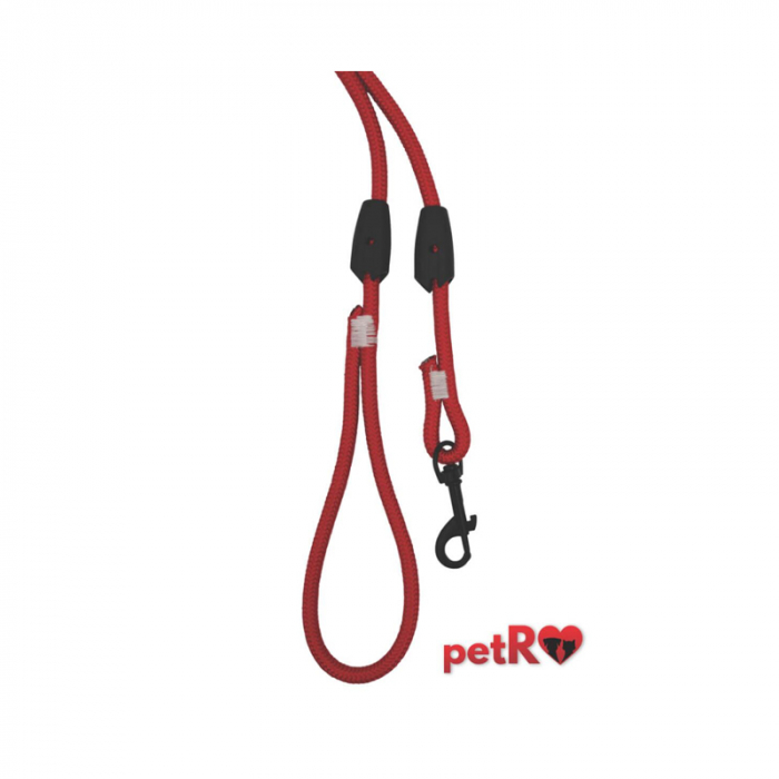 Lesa pentru caini de talie mica Cordelina Rosie 1 x 1,20 cm [2]