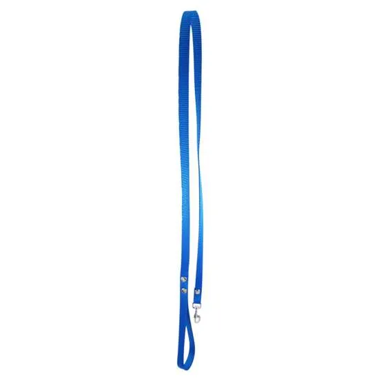 Lesa pentru caini Textil Albastra 1,5 cm