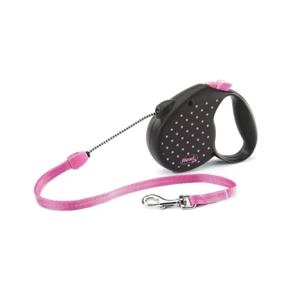 Lesa retractabila Flexi Color Roz M 5 m   25 kg