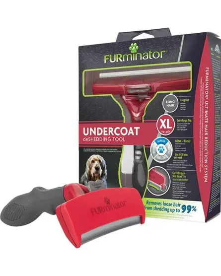 Perie Furminator pentru caini cu par lung XL