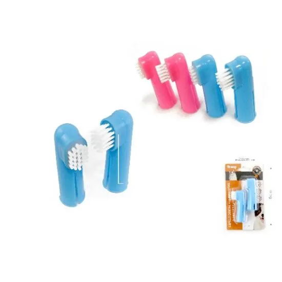 Periuta de dinti pentru caini 2 buc   set