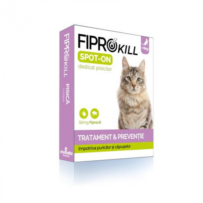 Pipeta antiparazitara pentru pisici Fiprokill ( 1 pipeta )