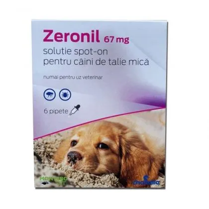 Pipeta antiparazitara pentru caini intre 2-10 kg Zeronil 67 mg