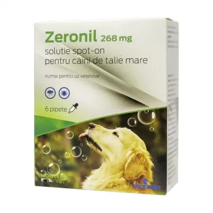 Pipeta antiparazitara pentru caini intre 20-40 kg Zeronil 268 mg