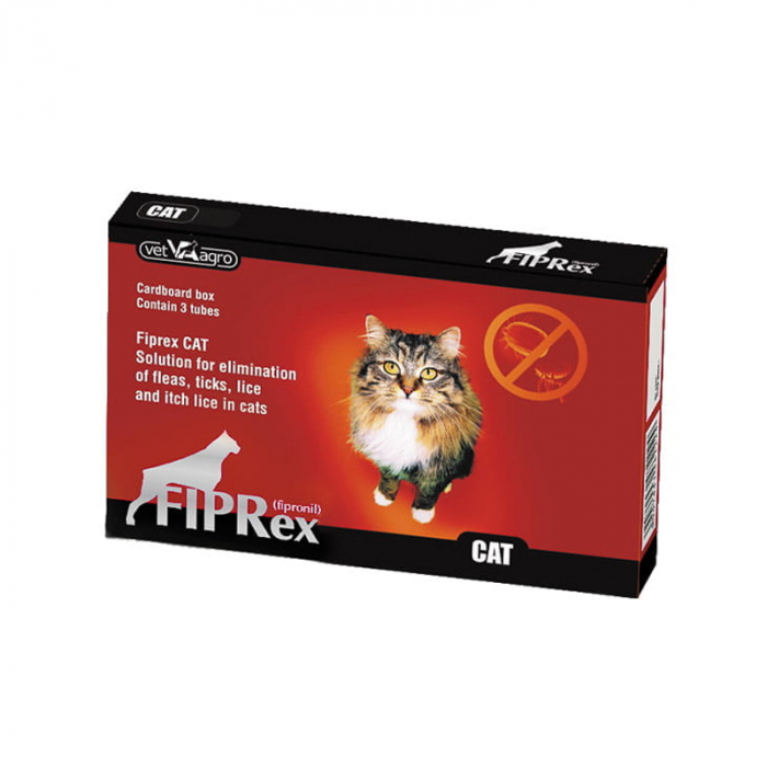 Pipeta antiparazitara pentru pisici Fiprex Cat ( 3 pipete )