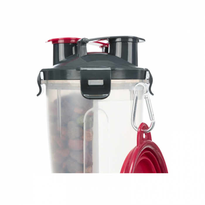 Recipient de apa / hrana din plastic 2 x 0,5 L / 11 x 23 cm [3]
