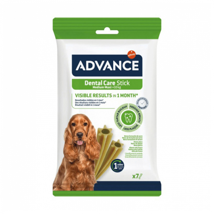 Recompense pentru caini Advance Dental Stick Medium-Maxi 180 gr