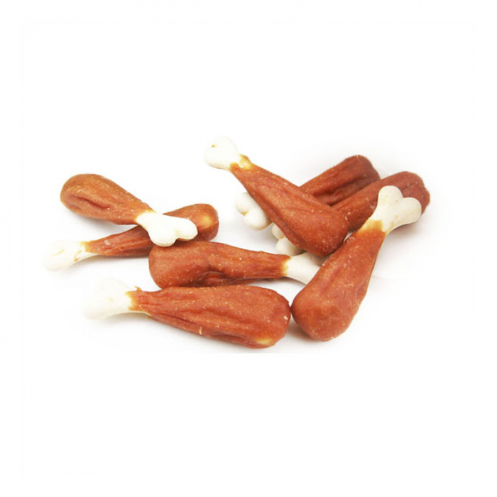 Recompense pentru caini Biodog Snack pulpite din calciu cu piept de pui 500 gr [2]