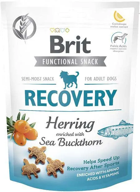 Recompense pentru caini Brit Snack Recovery cu hering 150 gr