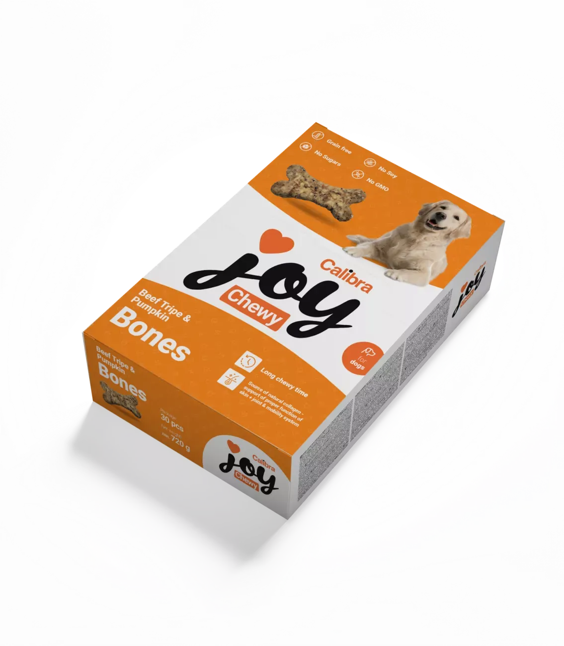 Recompense pentru caini Calibra Joy Bones cu vita  dovleac 30 buc