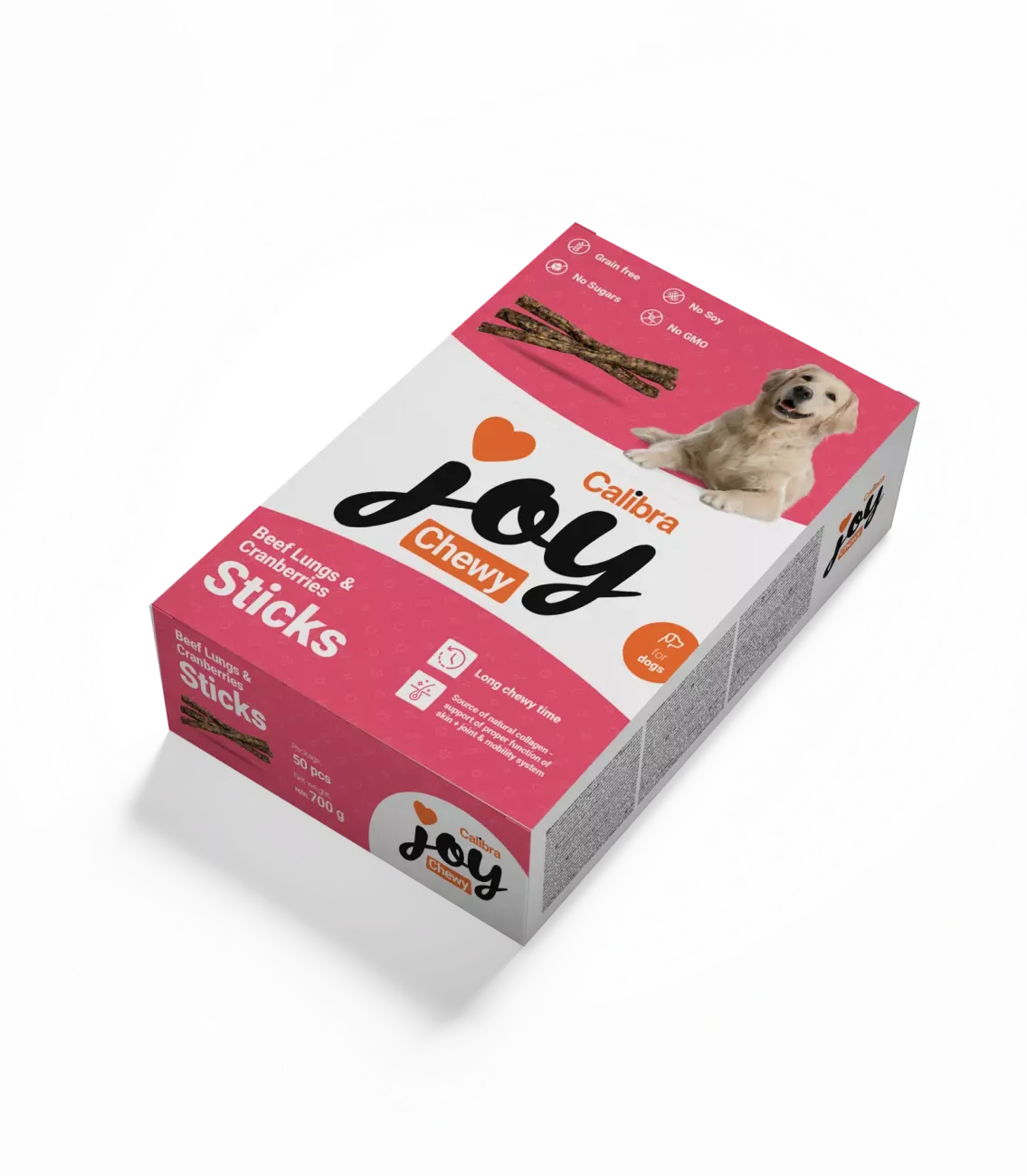 Recompense pentru caini Calibra Joy Sticks cu vita  merisoare 50 buc