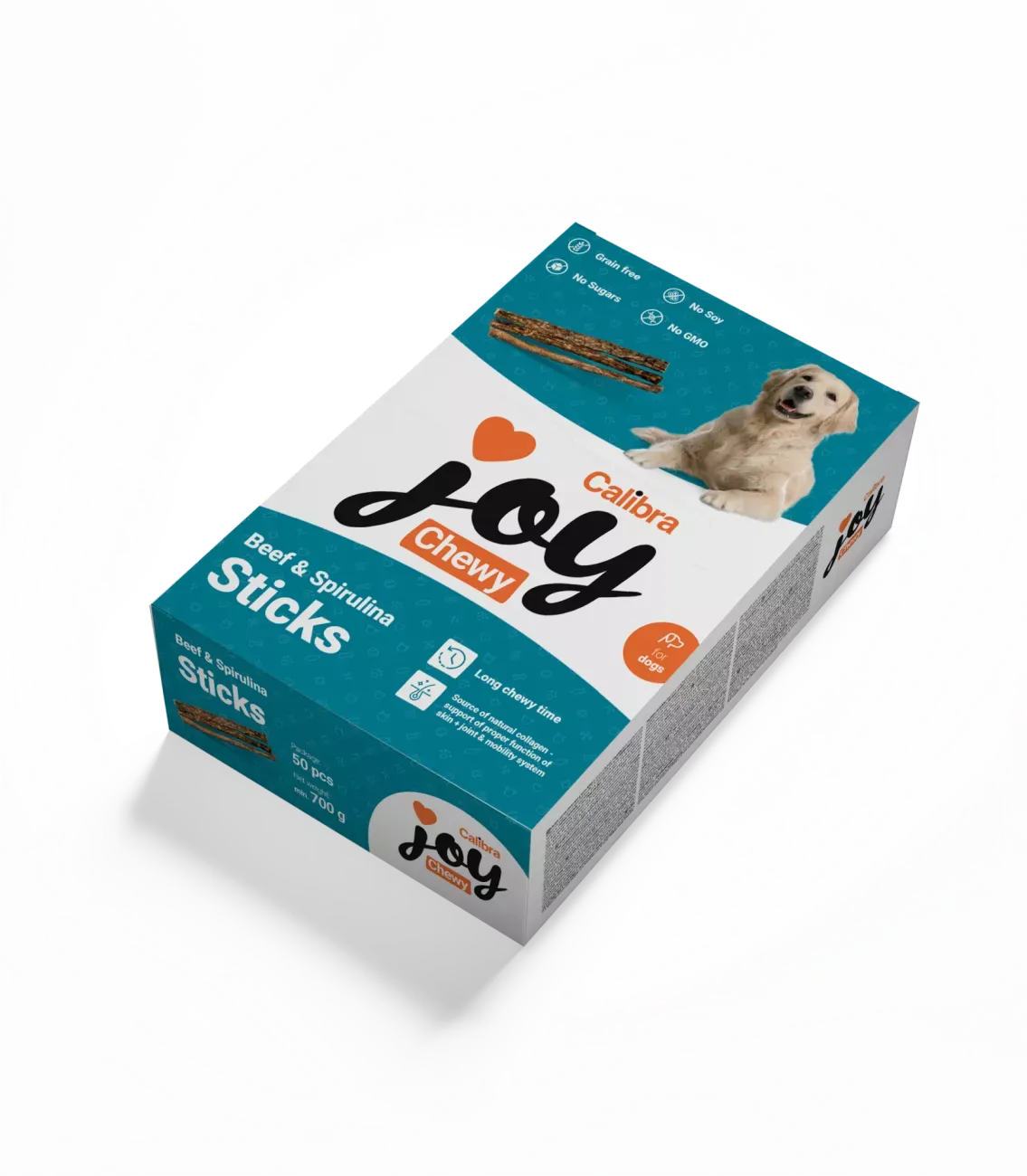 Recompense pentru caini Calibra Joy Sticks cu vita  spirulina 50 buc