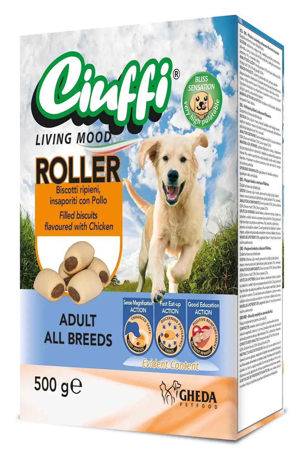 Recompense pentru caini Ciuffi Roller 500 gr