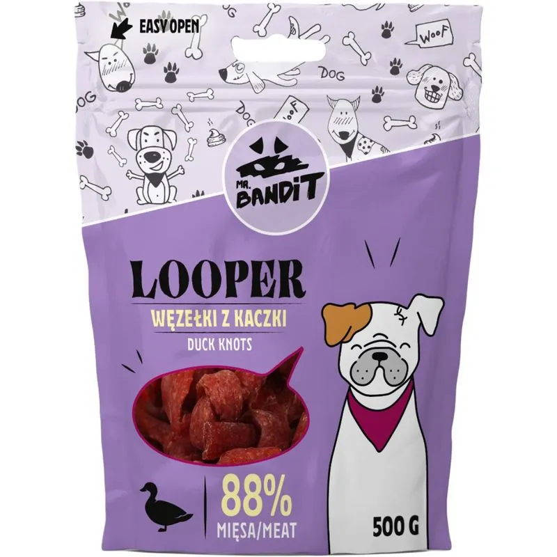 Recompense pentru caini Mr. Bandit Looper Kntos cu rata