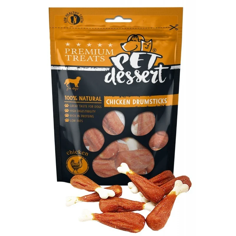Recompense pentru caini Pet s Dessert Chicken Drumsticks 500 gr