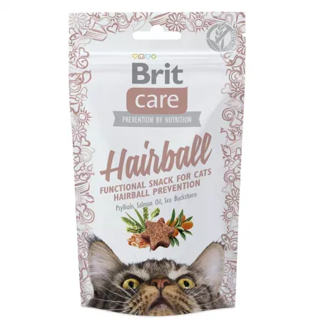 Recompense pentru pisici Brit Care Snack Hairball 50 gr