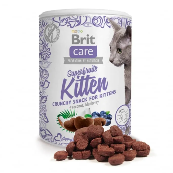 Recompense pentru pisici Brit Care Snack Superfruits Kitten 100 gr