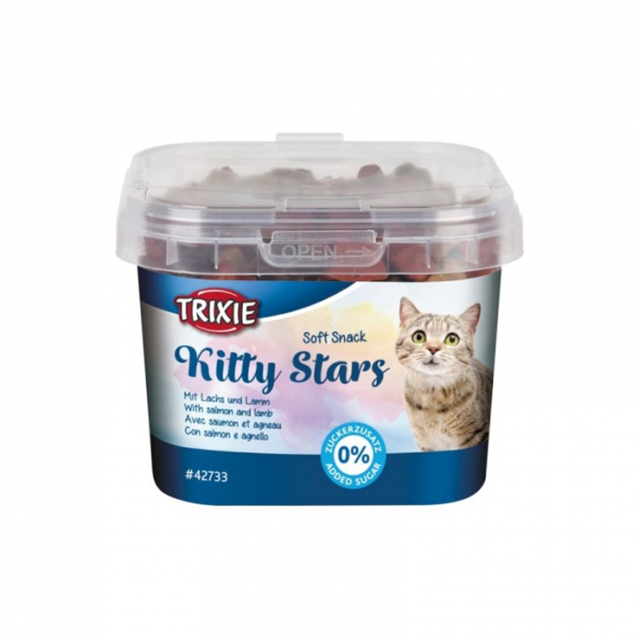 Recompense pentru pisici Soft Stelute cu somon  miel 140 gr