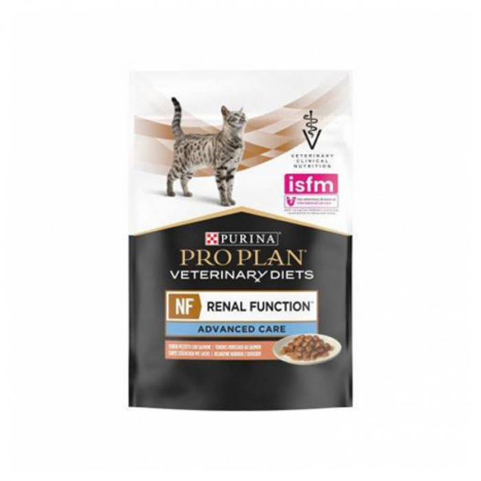 Set 10 buc x 85 gr Hrana dietetica pentru pisici Purina NF Advanced Care cu somon [2]