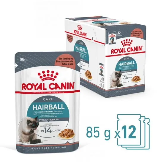 Hrana umeda pentru pisici Royal Canin Hairball Care in sos 85 gr