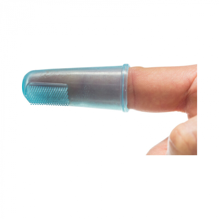 Set 2 x periute de dinti tip degetar din siIlicon Trixie 6 cm [2]
