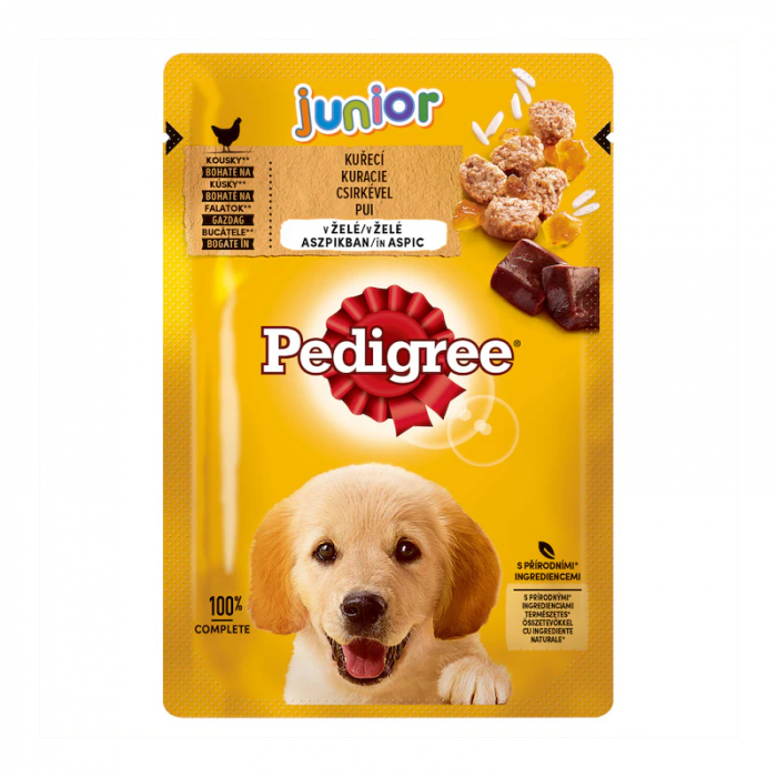 Set 24 buc x 100 gr Hrana umeda pentru caini Pedigree Junior cu pui [2]