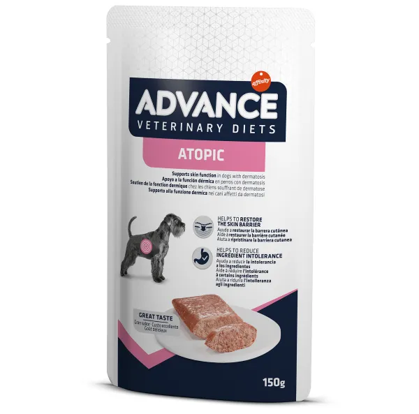 Set 8 buc x 150 gr Hrana dietetica pentru caini Advance Atopic Derma Care [2]
