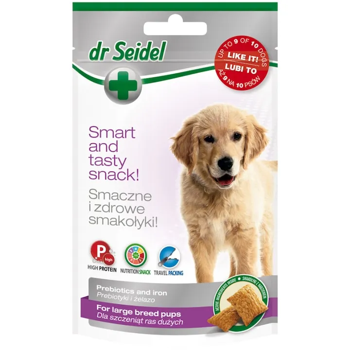 Snack pentru caini Dr Seidel Junior Talie Mare 90 gr [1]