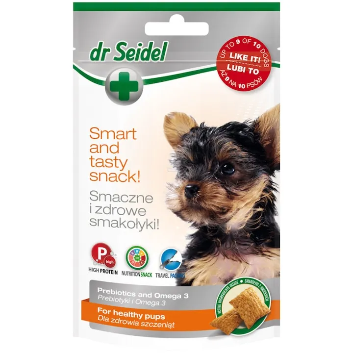 Snack pentru caini Dr Seidel Junior Talie Mica 90 gr [1]