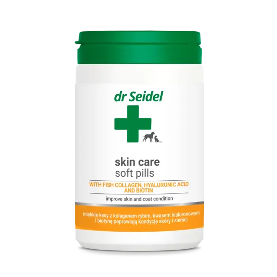 Supliment dermatologic pentru caini  pisici Dr. Seidel Skin Care Softpills 225 gr