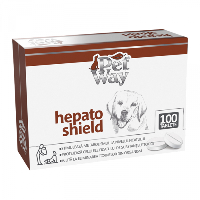 Supliment hepatic pentru caini Pet Way Hepato Shield 100 buc
