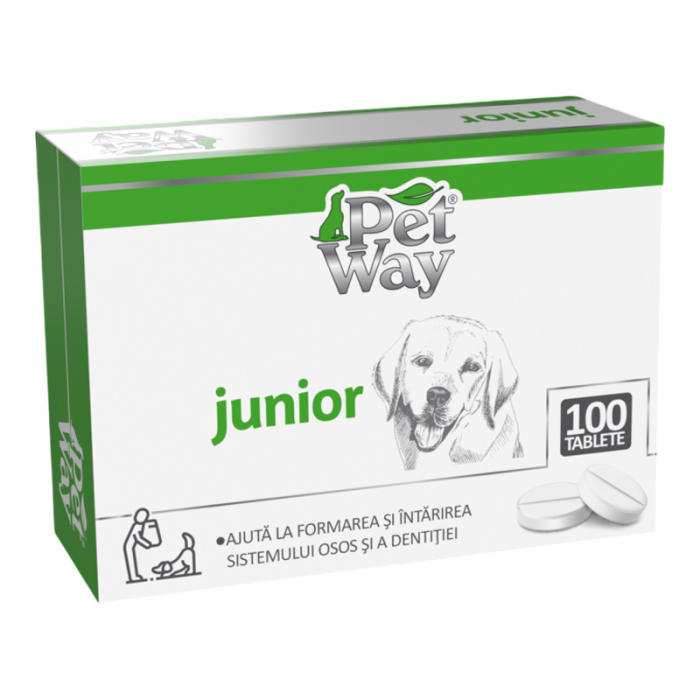 Supliment pentru caini Pet Way Junior 100 buc