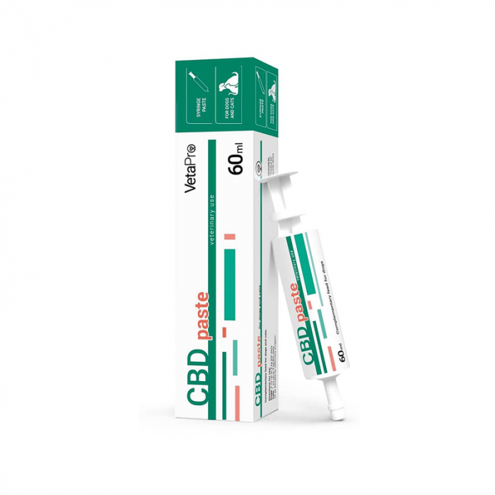 Supliment pentru caini  pisici Vetapro CBD Pasta 60 ml