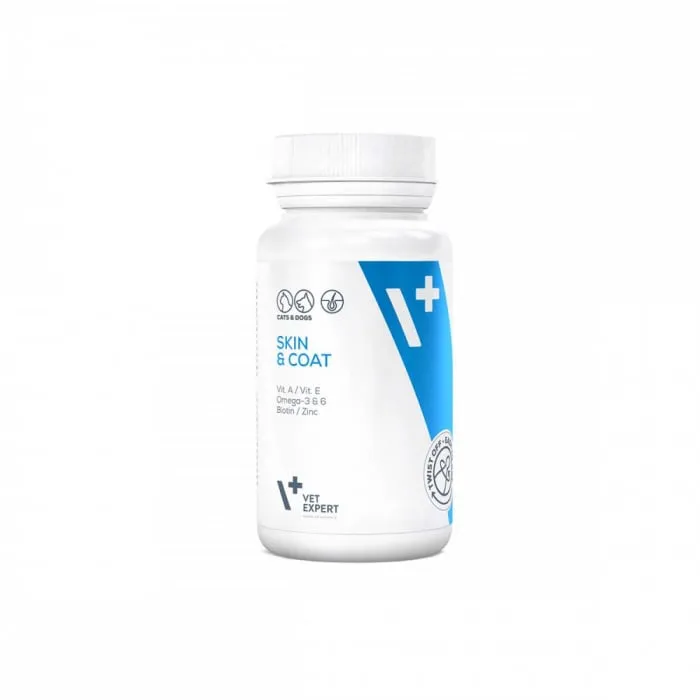 Supliment pentru caini  pisici VetExpert Skin  Coat 30 caps