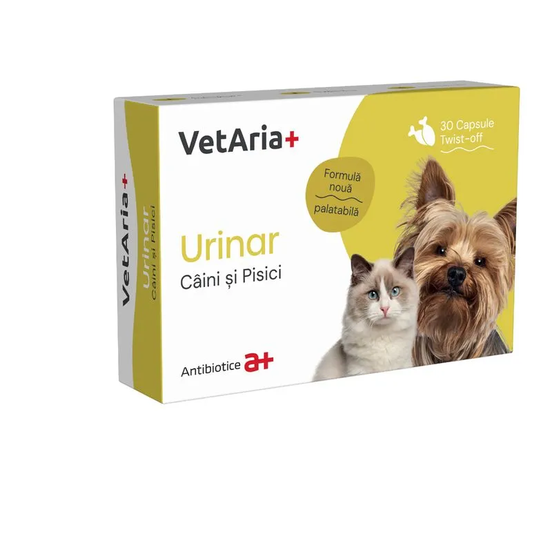 Suplimente VetAria+ Urinar pentru caini  pisici 30 capsule