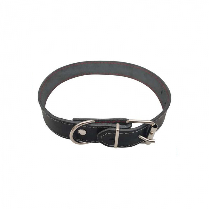 Zgarda din piele pentru caini de talie medie Nr.4 Petro 2,9 x 60 cm